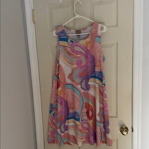 Chico's Colorful Swirl Midi Dress